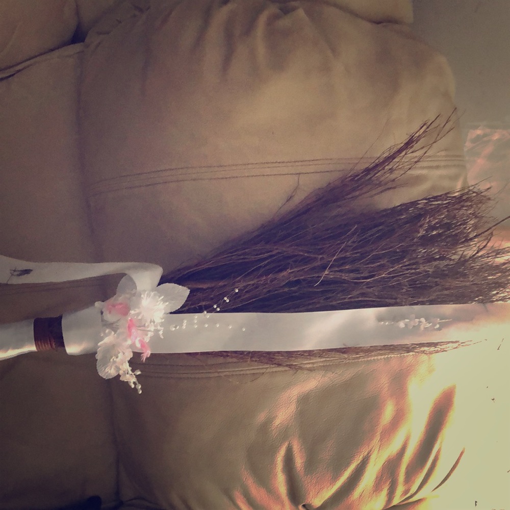 Wedding jumping broom